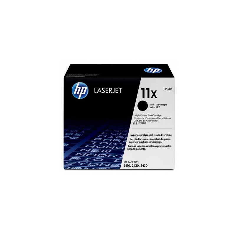 Tóner Negro HP 11X Q6511X Tóner Negro HP 11X Q6511X