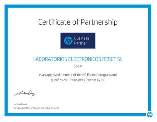 Distribuidor HP Reset